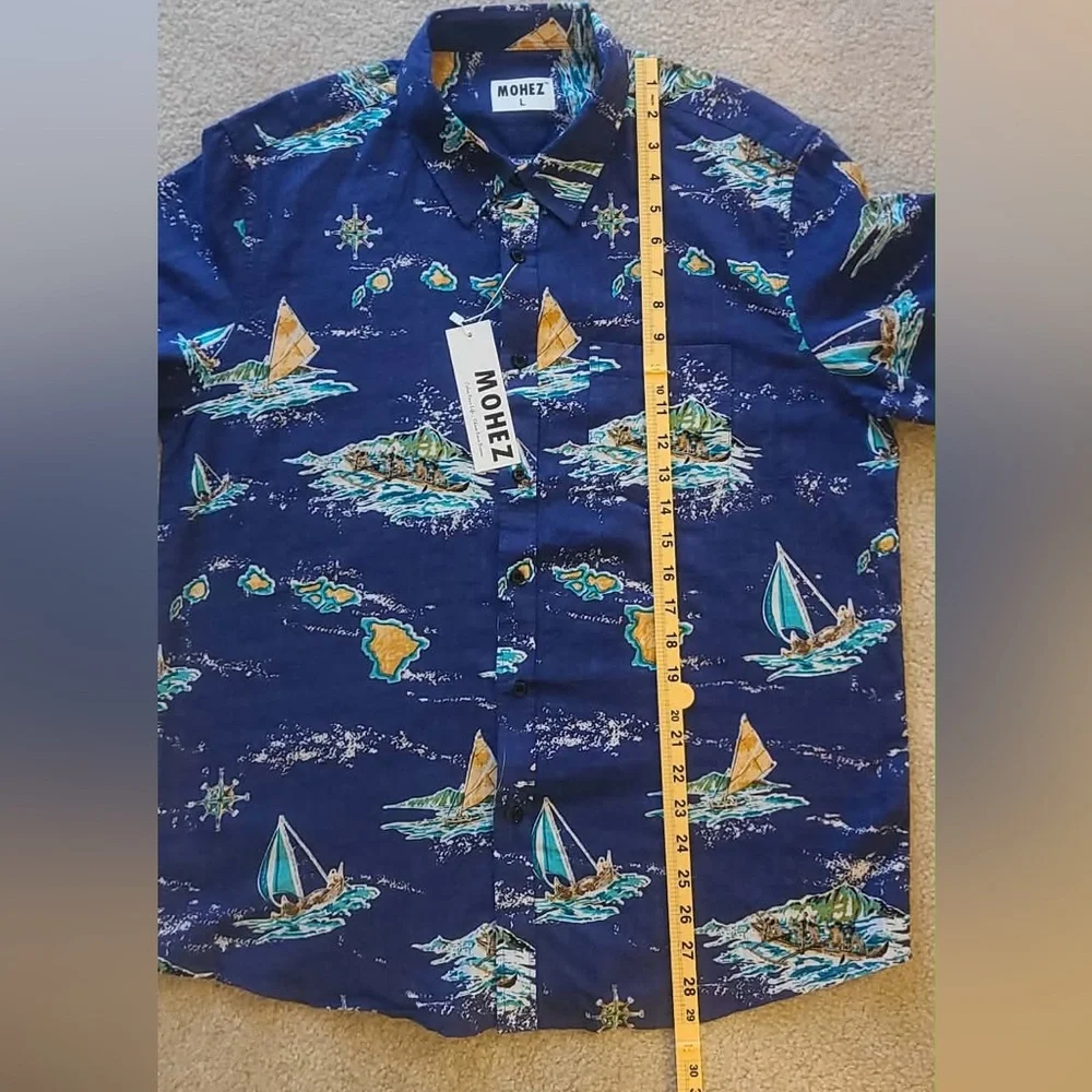 NWT Boys Large Casual Hawaiian  Shirt